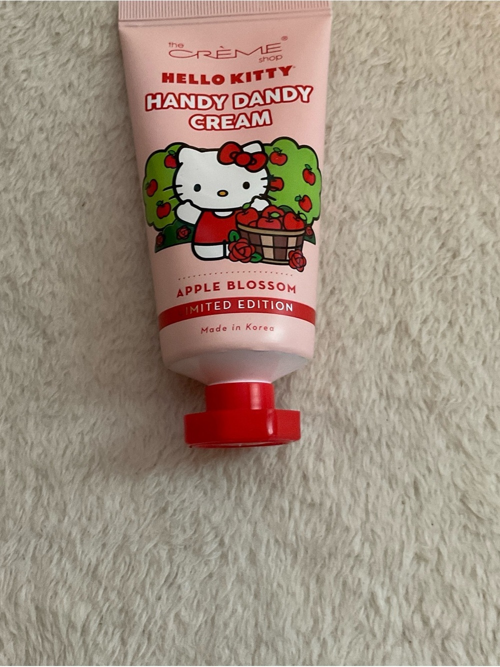 Hello Kitty Pink Tube with Red Cap Hand Cream